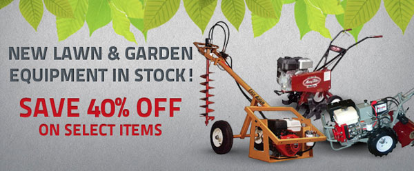 New Lawn & Garden Equipment in Stock!